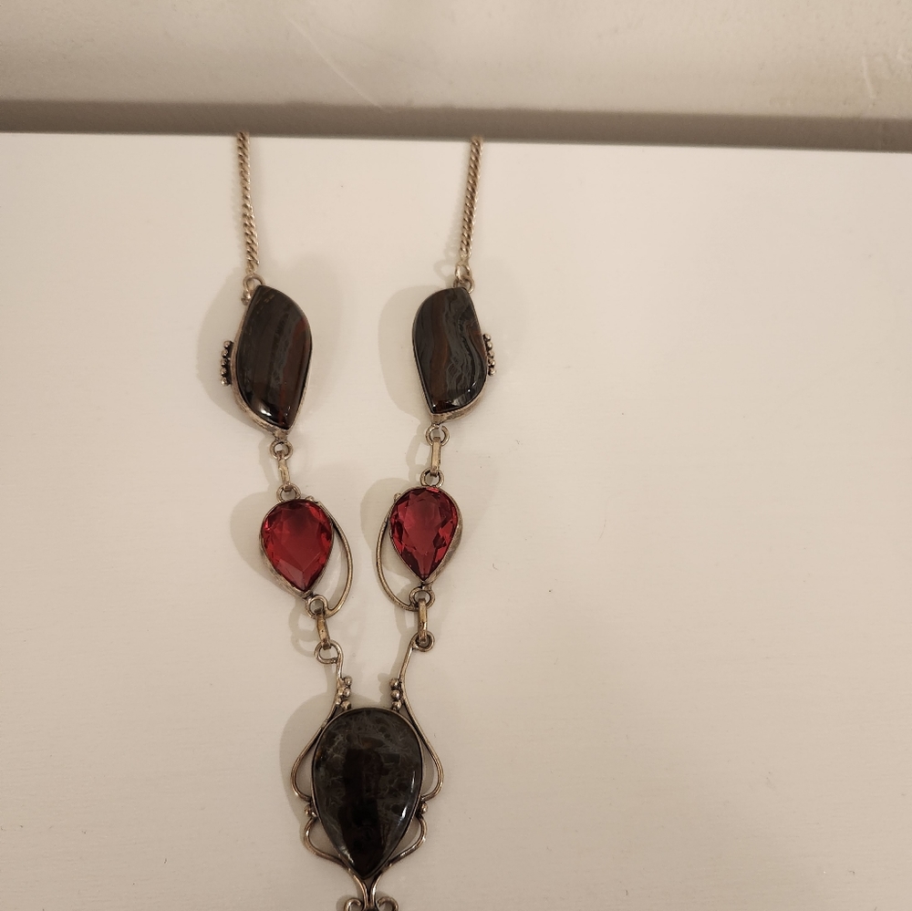 Bloodstone necklace